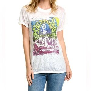 Recycled Karma Big Brother & The Holding Company Tee -‎ Size L - White - NWOT